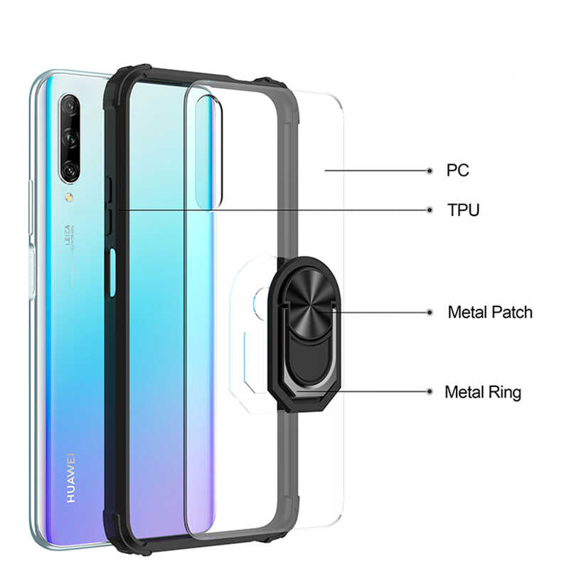 Huawei P Smart Pro 2019 Kılıf Zore Mola Kapak Siyah