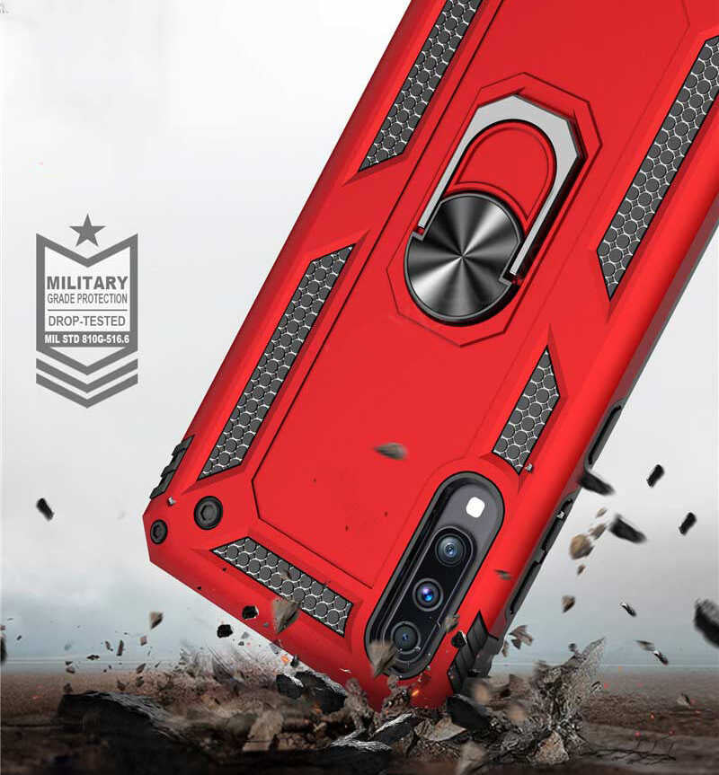 Huawei P Smart Pro 2019 Kılıf Zore Vega Kapak Mavi