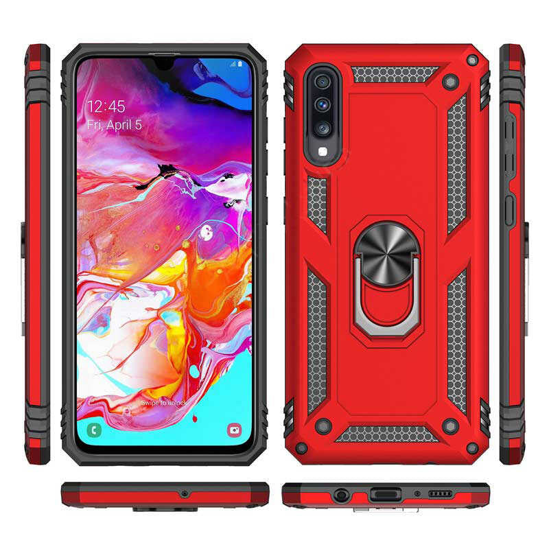 Huawei P Smart Pro 2019 Kılıf Zore Vega Kapak Kırmızı