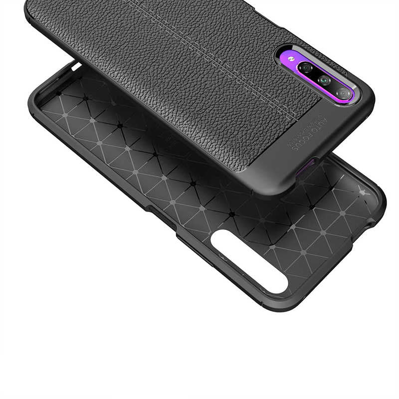 Huawei P Smart Pro 2019 Kılıf Zore Niss Silikon Kapak Siyah