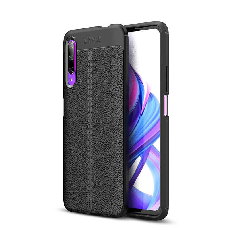 Huawei P Smart Pro 2019 Kılıf Zore Niss Silikon Kapak Siyah