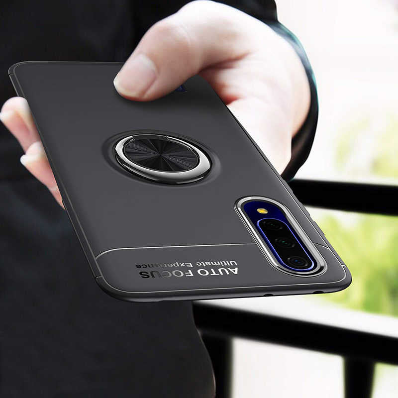 Huawei P Smart Pro 2019 Kılıf Zore Ravel Silikon Kapak Siyah