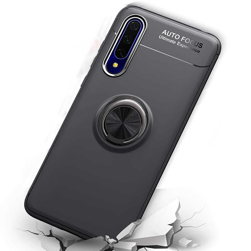 Huawei P Smart Pro 2019 Kılıf Zore Ravel Silikon Kapak Siyah-Kırmızı