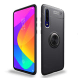 Huawei P Smart Pro 2019 Kılıf Zore Ravel Silikon Kapak Siyah-Kırmızı