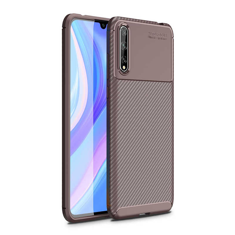 Huawei P Smart S (Y8P) Kılıf Zore Negro Silikon Kapak Siyah