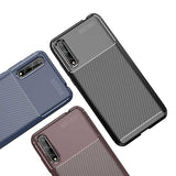 Huawei P Smart S (Y8P) Kılıf Zore Negro Silikon Kapak Siyah
