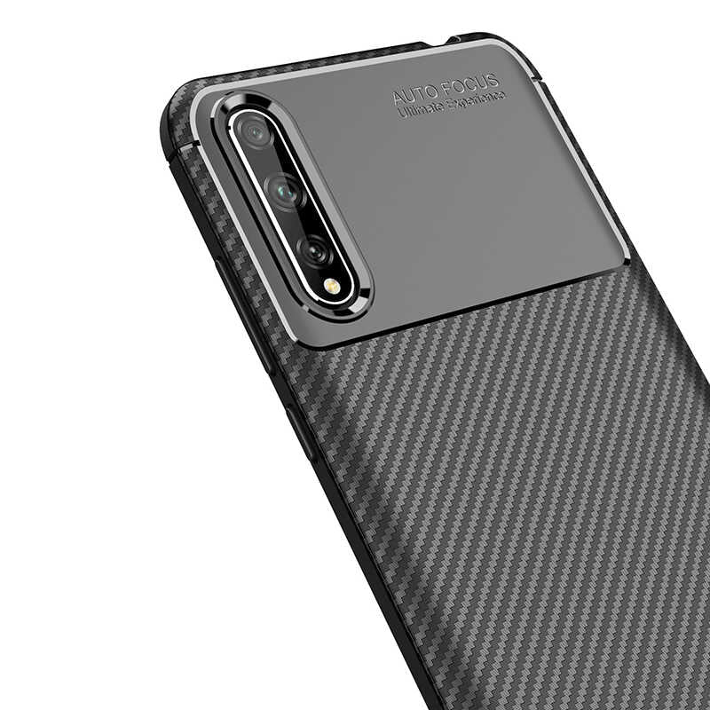 Huawei P Smart S (Y8P) Kılıf Zore Negro Silikon Kapak Siyah