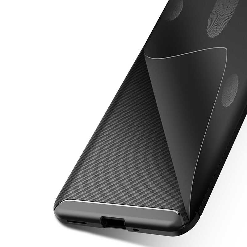 Huawei P Smart S (Y8P) Kılıf Zore Negro Silikon Kapak Lacivert