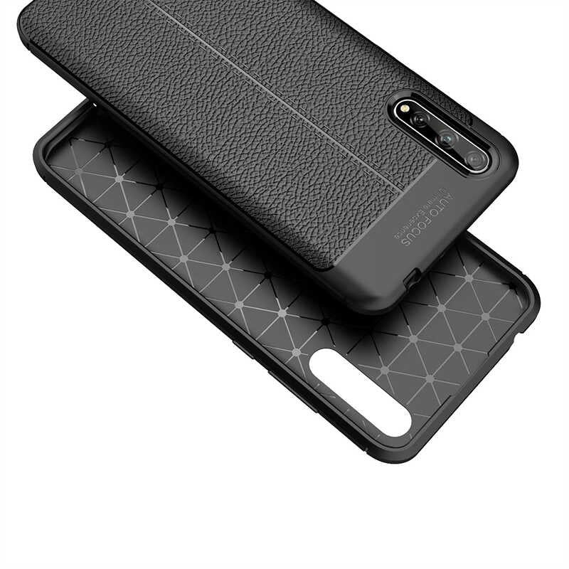 Huawei P Smart S (Y8P) Kılıf Zore Niss Silikon Kapak Siyah