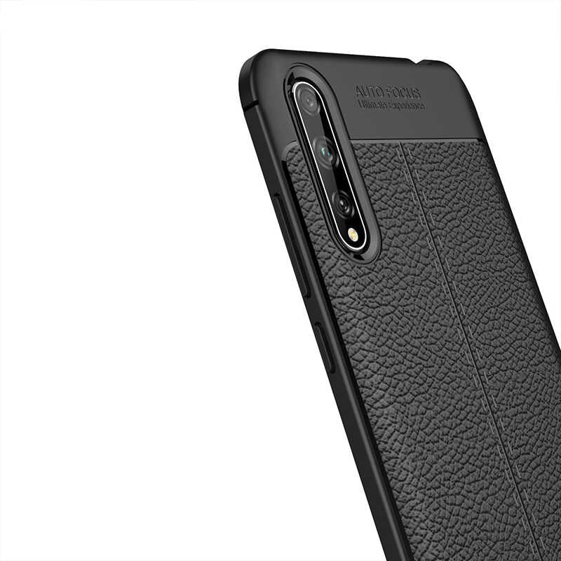 Huawei P Smart S (Y8P) Kılıf Zore Niss Silikon Kapak Lacivert
