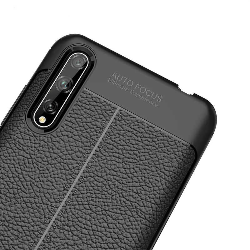 Huawei P Smart S (Y8P) Kılıf Zore Niss Silikon Kapak Siyah