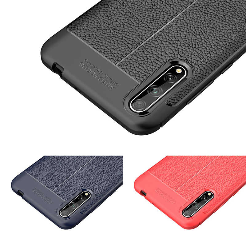 Huawei P Smart S (Y8P) Kılıf Zore Niss Silikon Kapak Lacivert