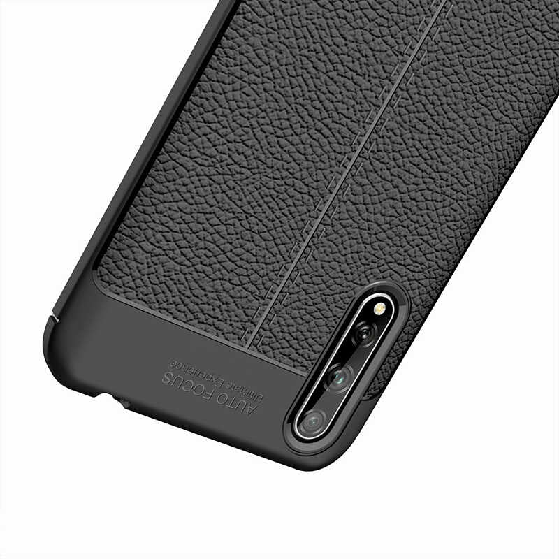 Huawei P Smart S (Y8P) Kılıf Zore Niss Silikon Kapak Siyah