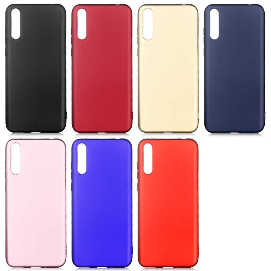 Huawei P Smart S (Y8P) Kılıf Zore Premier Silikon Kapak Rose Gold
