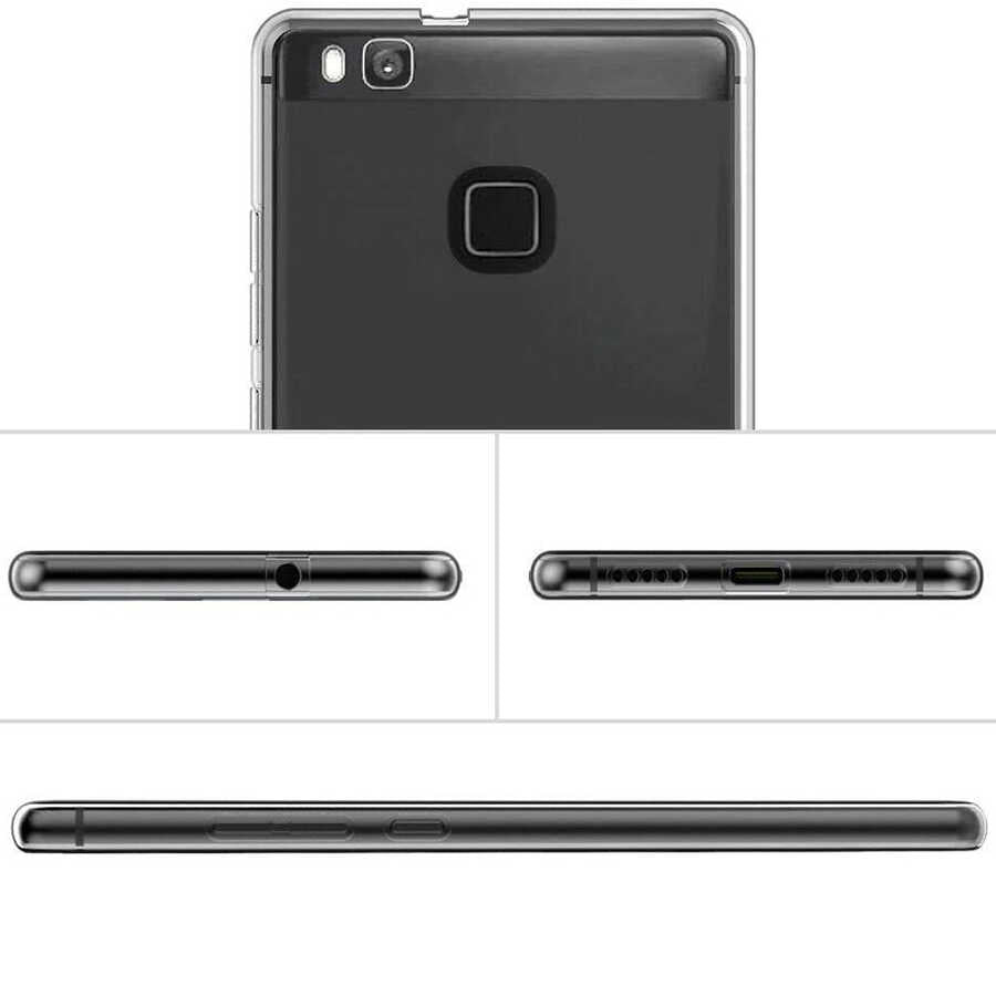 Huawei P10 Lite Kılıf Zore Süper Silikon Kapak Renksiz