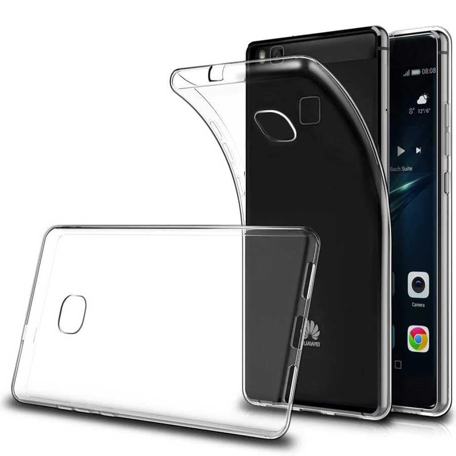 Huawei P10 Lite Kılıf Zore Süper Silikon Kapak Renksiz