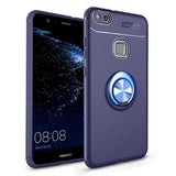 Huawei P10 Lite Kılıf Zore Ravel Silikon Kapak Siyah-Kırmızı