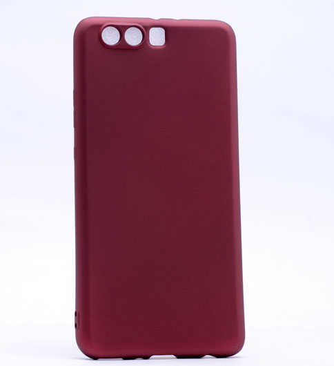 Huawei P10 Plus Kılıf Zore Premier Silikon Kapak Bordo