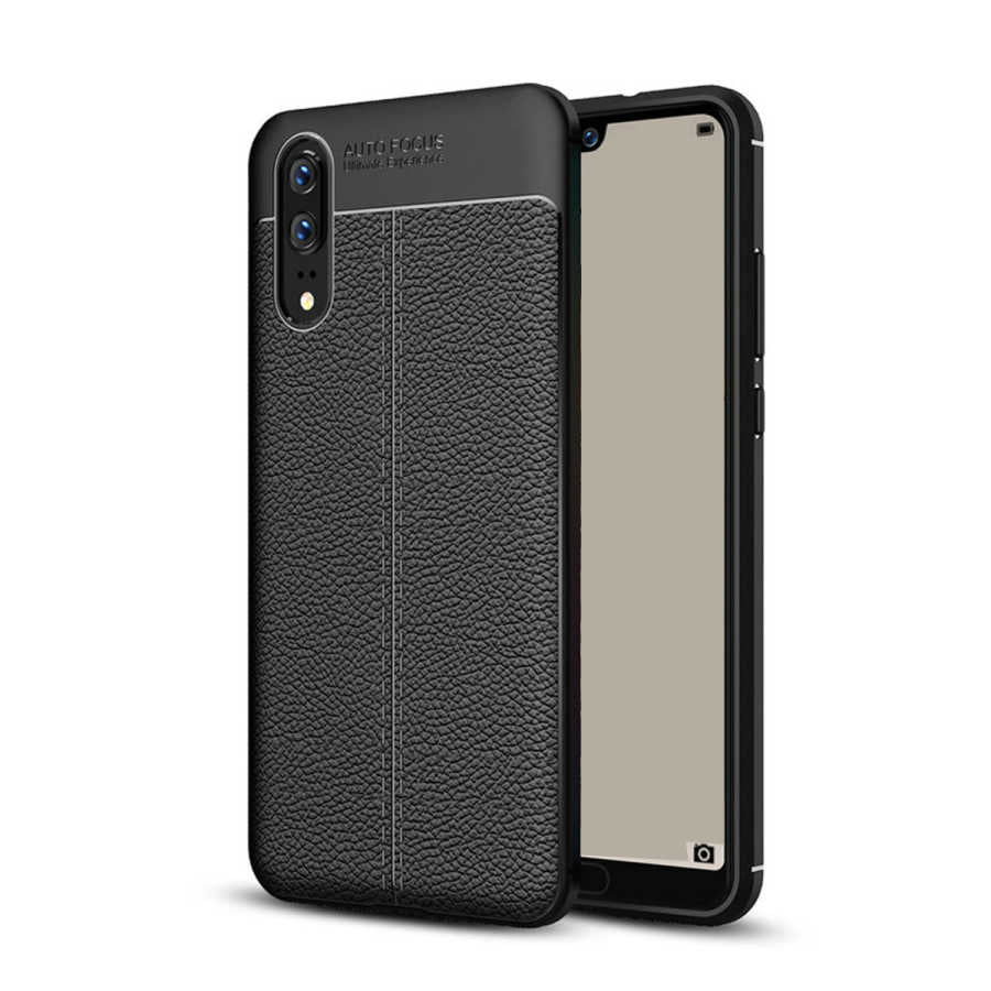 Huawei P20 Kılıf Zore Niss Silikon Kapak Kırmızı