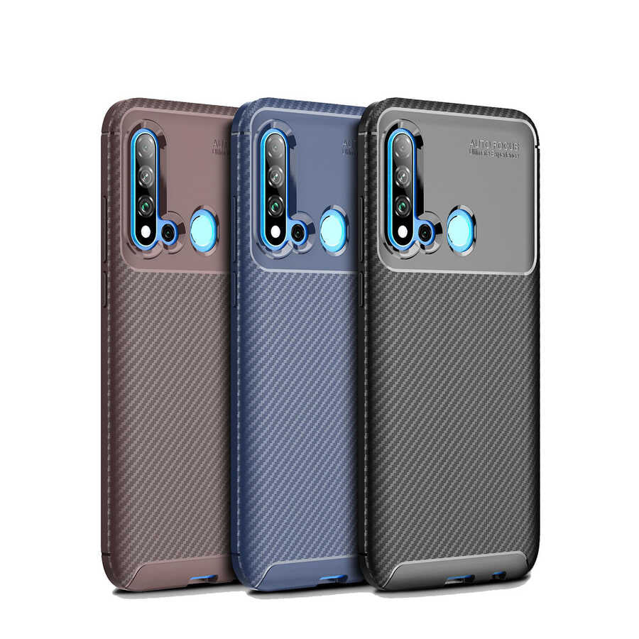 Huawei P20 Lite 2019 Kılıf Zore Negro Silikon Kapak Siyah
