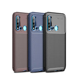 Huawei P20 Lite 2019 Kılıf Zore Negro Silikon Kapak Kahverengi