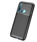 Huawei P20 Lite 2019 Kılıf Zore Negro Silikon Kapak Kahverengi