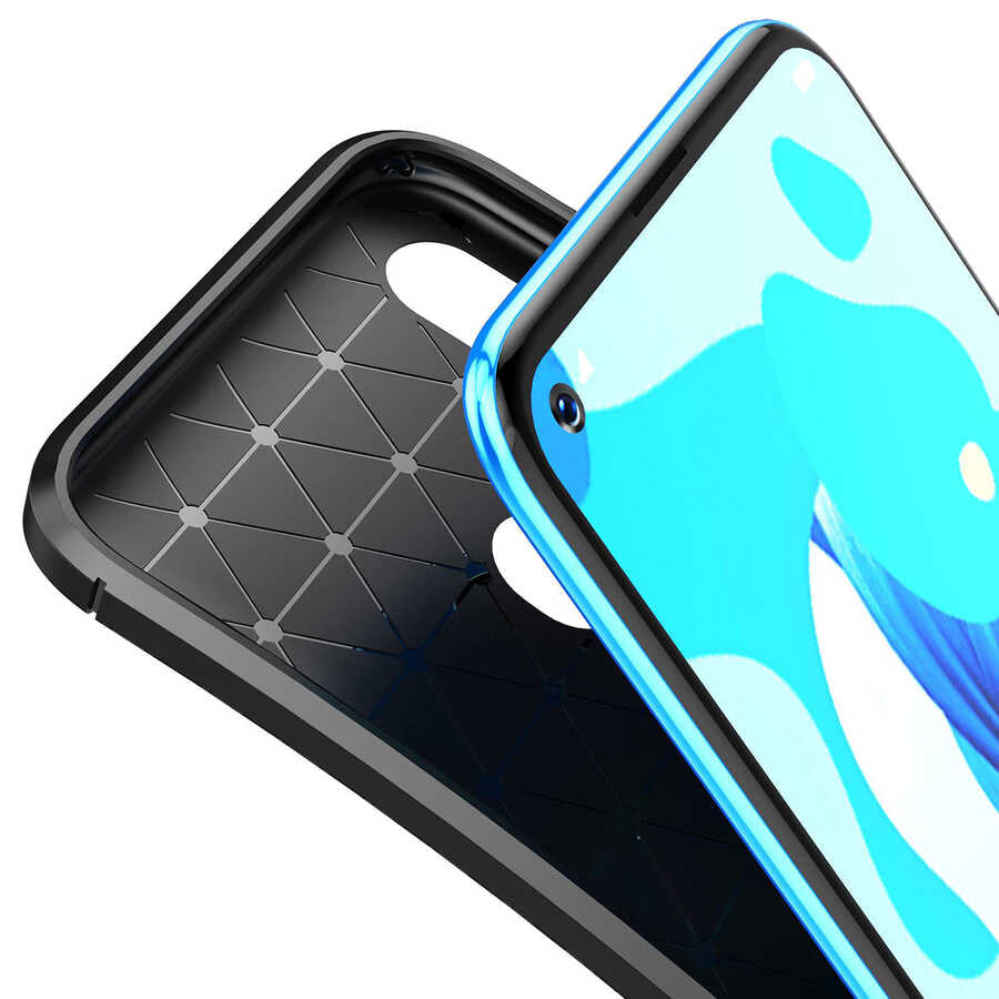 Huawei P20 Lite 2019 Kılıf Zore Negro Silikon Kapak Lacivert