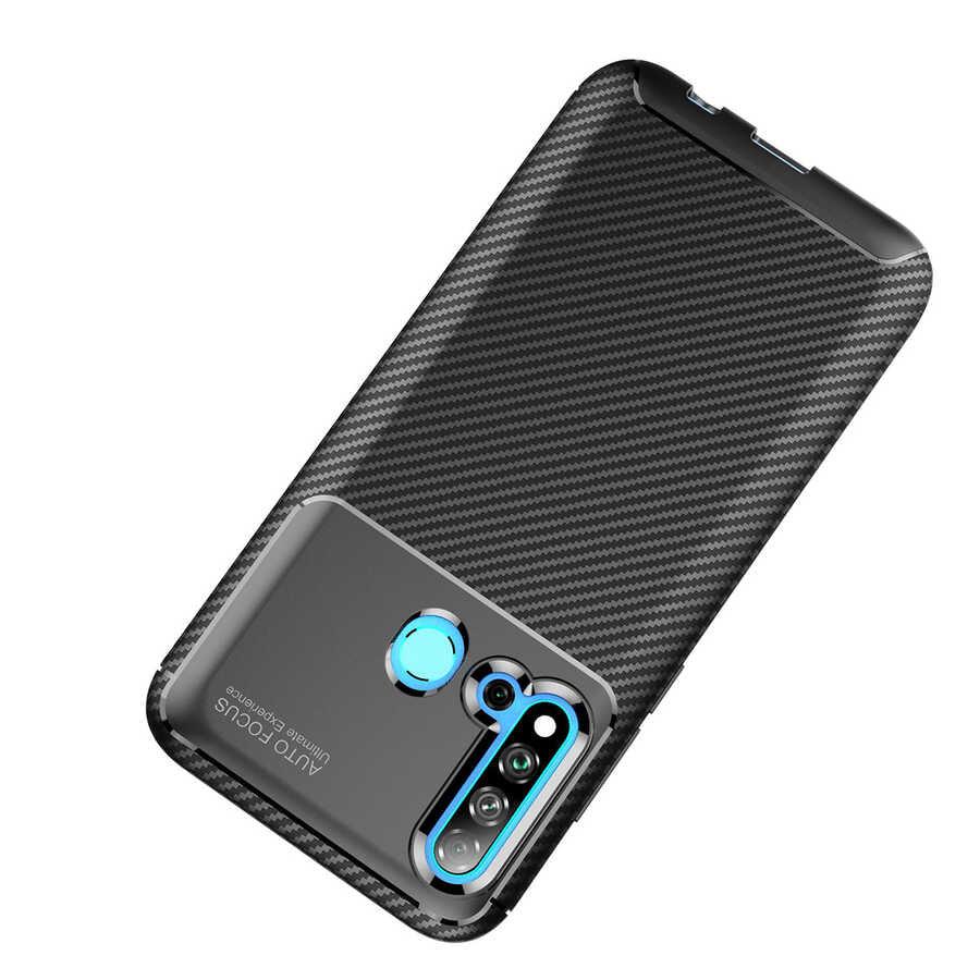 Huawei P20 Lite 2019 Kılıf Zore Negro Silikon Kapak Siyah