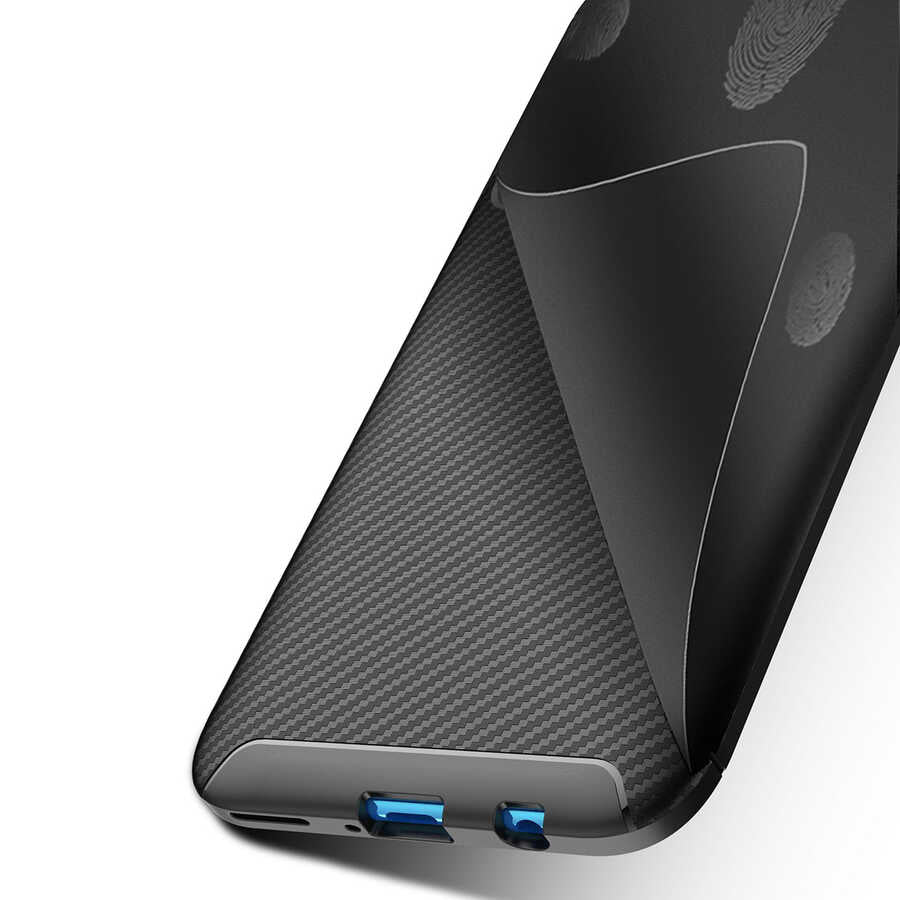 Huawei P20 Lite 2019 Kılıf Zore Negro Silikon Kapak Siyah