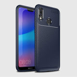 Huawei P20 Lite Kılıf Zore Negro Silikon Kapak Lacivert