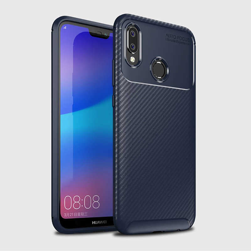 Huawei P20 Lite Kılıf Zore Negro Silikon Kapak Lacivert