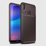 Huawei P20 Lite Kılıf Zore Negro Silikon Kapak Lacivert