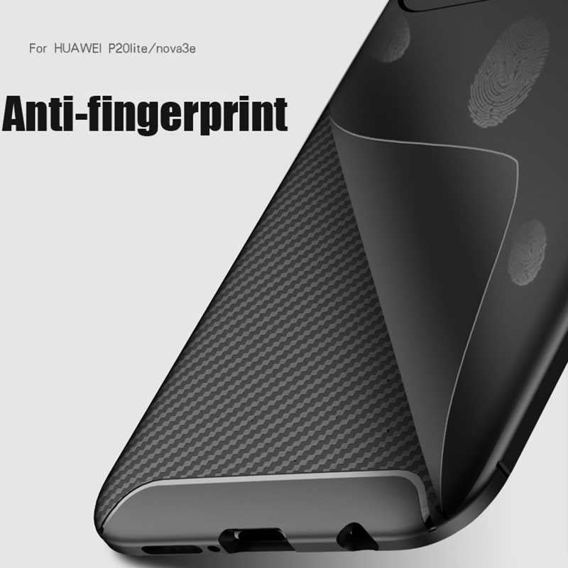 Huawei P20 Lite Kılıf Zore Negro Silikon Kapak Lacivert