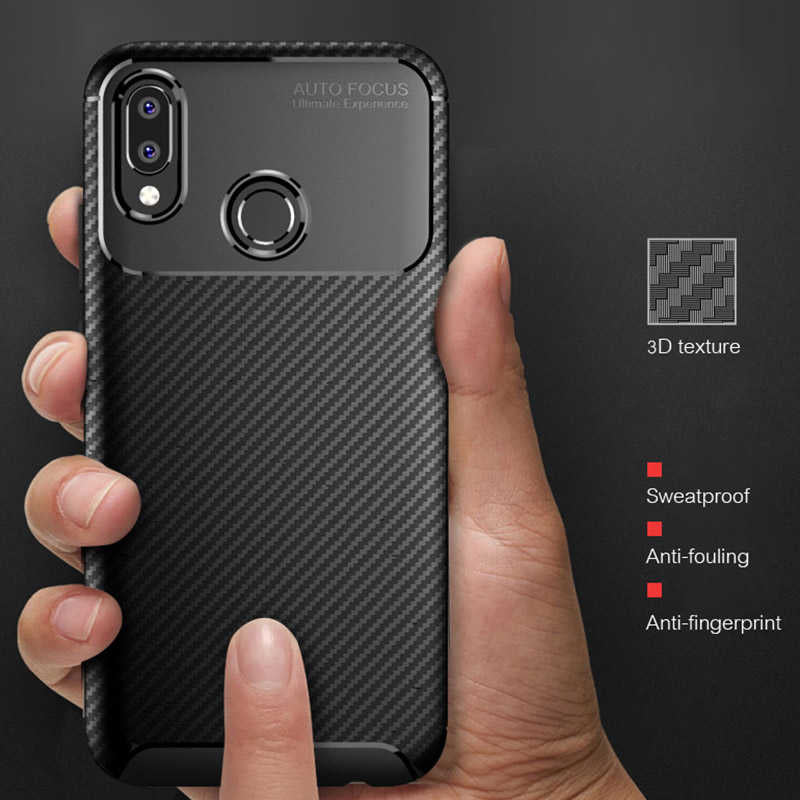 Huawei P20 Lite Kılıf Zore Negro Silikon Kapak Lacivert