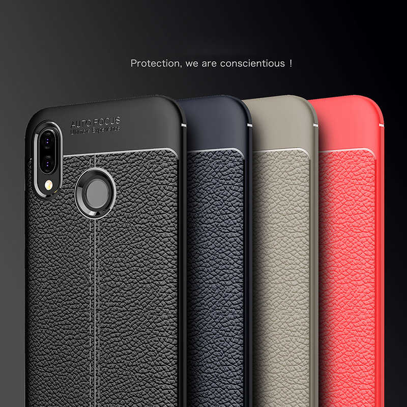 Huawei P20 Lite Kılıf Zore Niss Silikon Kapak Kırmızı