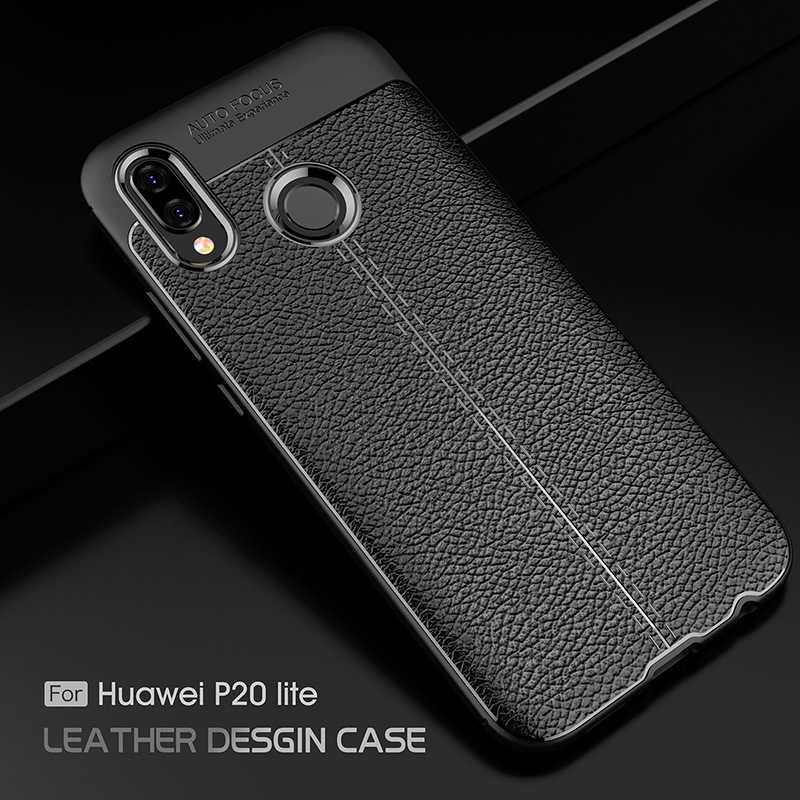 Huawei P20 Lite Kılıf Zore Niss Silikon Kapak Gri