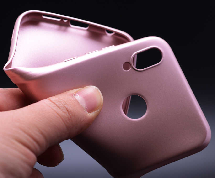 Huawei P20 Lite Kılıf Zore Premier Silikon Kapak Gold