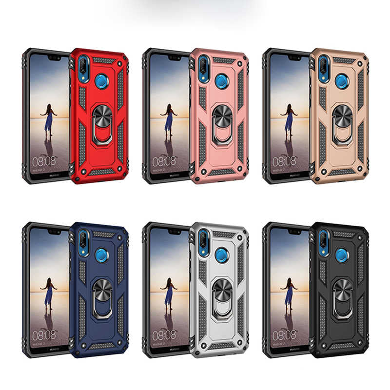 Huawei P20 Lite Kılıf Zore Vega Kapak Siyah