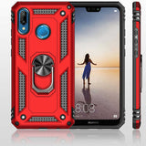 Huawei P20 Lite Kılıf Zore Vega Kapak Siyah