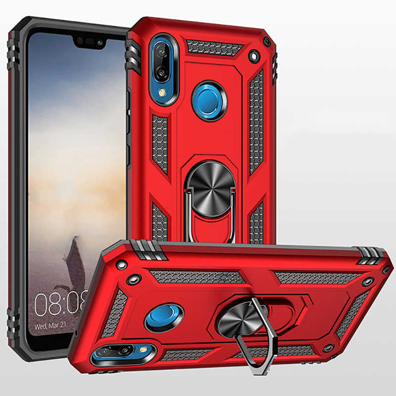 Huawei P20 Lite Kılıf Zore Vega Kapak Siyah