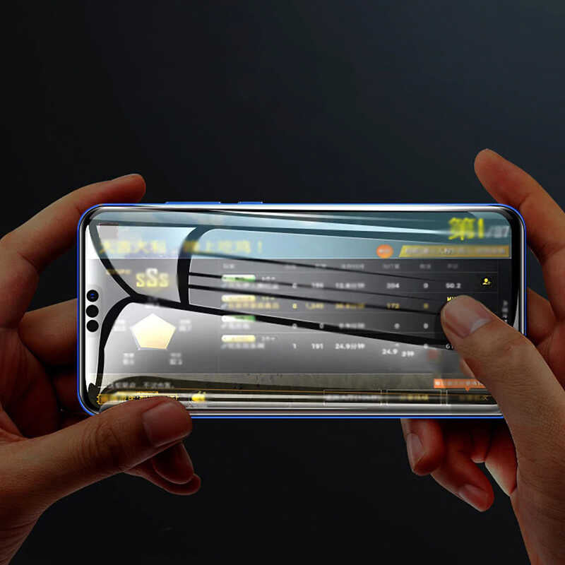 Huawei P20 Lite Zore New 5D Privacy Temperli Ekran Koruyucu Siyah