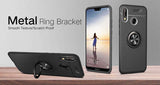 Huawei P20 Lite Kılıf Zore Ravel Silikon Kapak Kırmızı