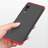 Huawei P20 Pro Kılıf Zore Ays Kapak Siyah-Mavi