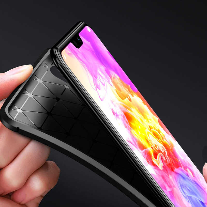 Huawei P20 Pro Kılıf Zore Negro Silikon Kapak Lacivert