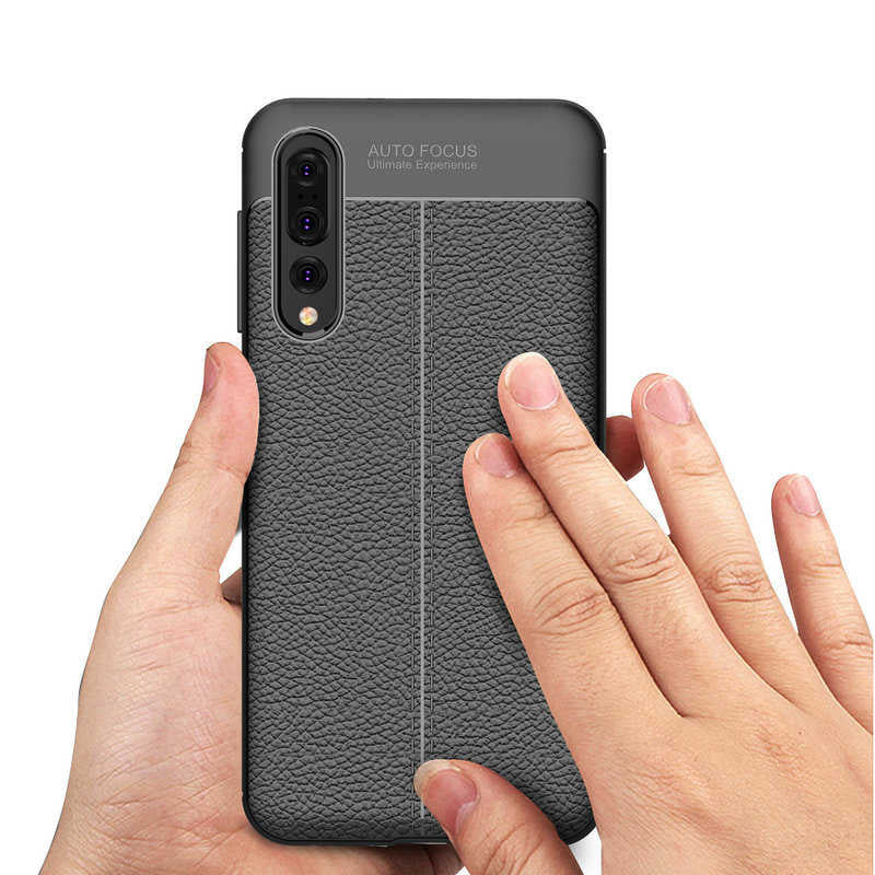 Huawei P20 Pro Kılıf Zore Niss Silikon Kapak Siyah