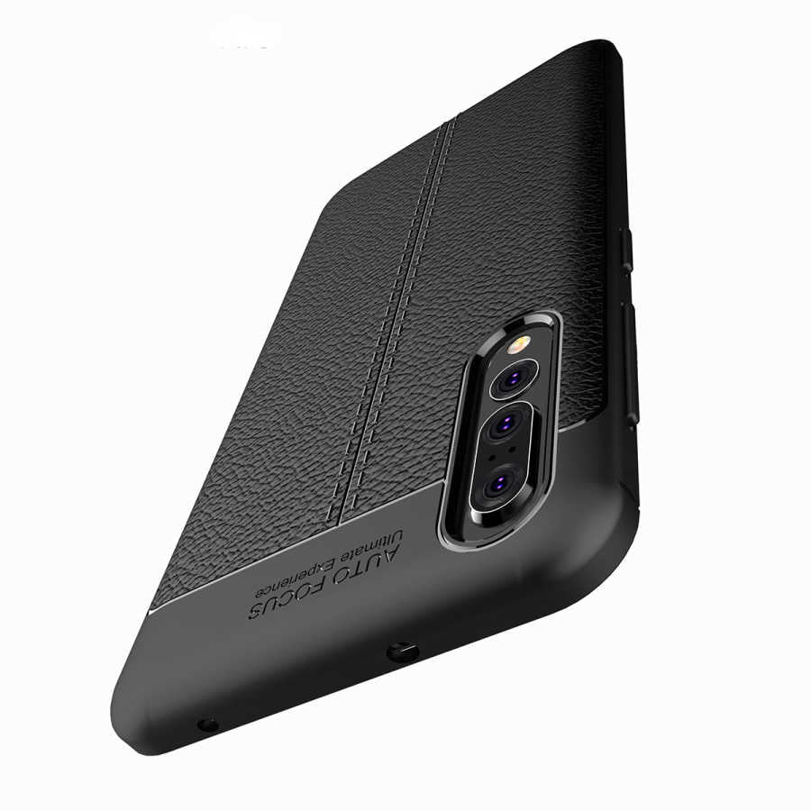 Huawei P20 Pro Kılıf Zore Niss Silikon Kapak Siyah