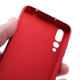Huawei P20 Pro Kılıf Zore Premier Silikon Kapak Saks Mavi