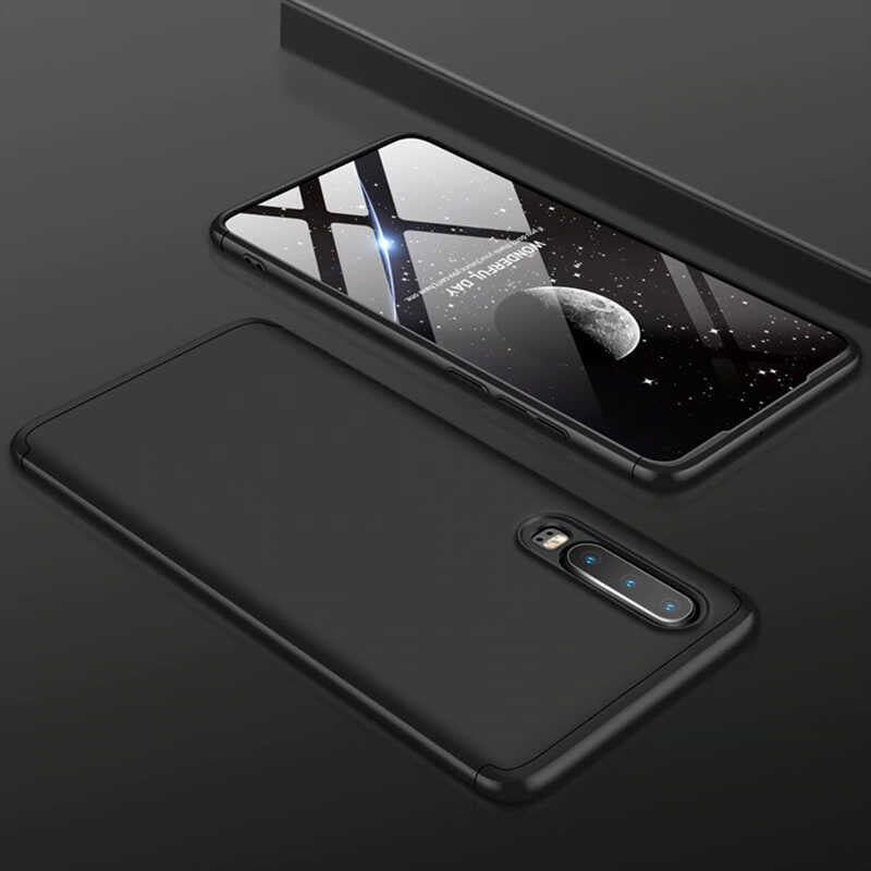 Huawei P30 Kılıf Zore Ays Kapak Siyah