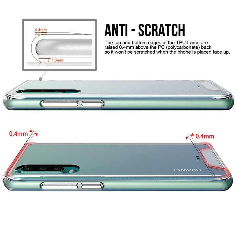 Huawei P30 Kılıf Zore Gard Silikon Renksiz