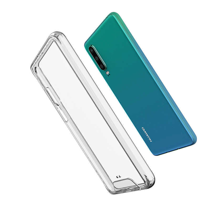 Huawei P30 Kılıf Zore Gard Silikon Renksiz